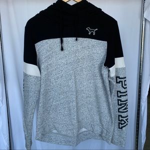 PINK Victoria’s Secret black and grey sweater